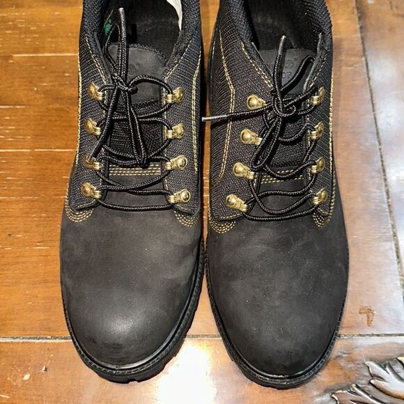 Timberland 12M Campsite Nubuck Black Gold Genuine Leather Textured Boots main image 16